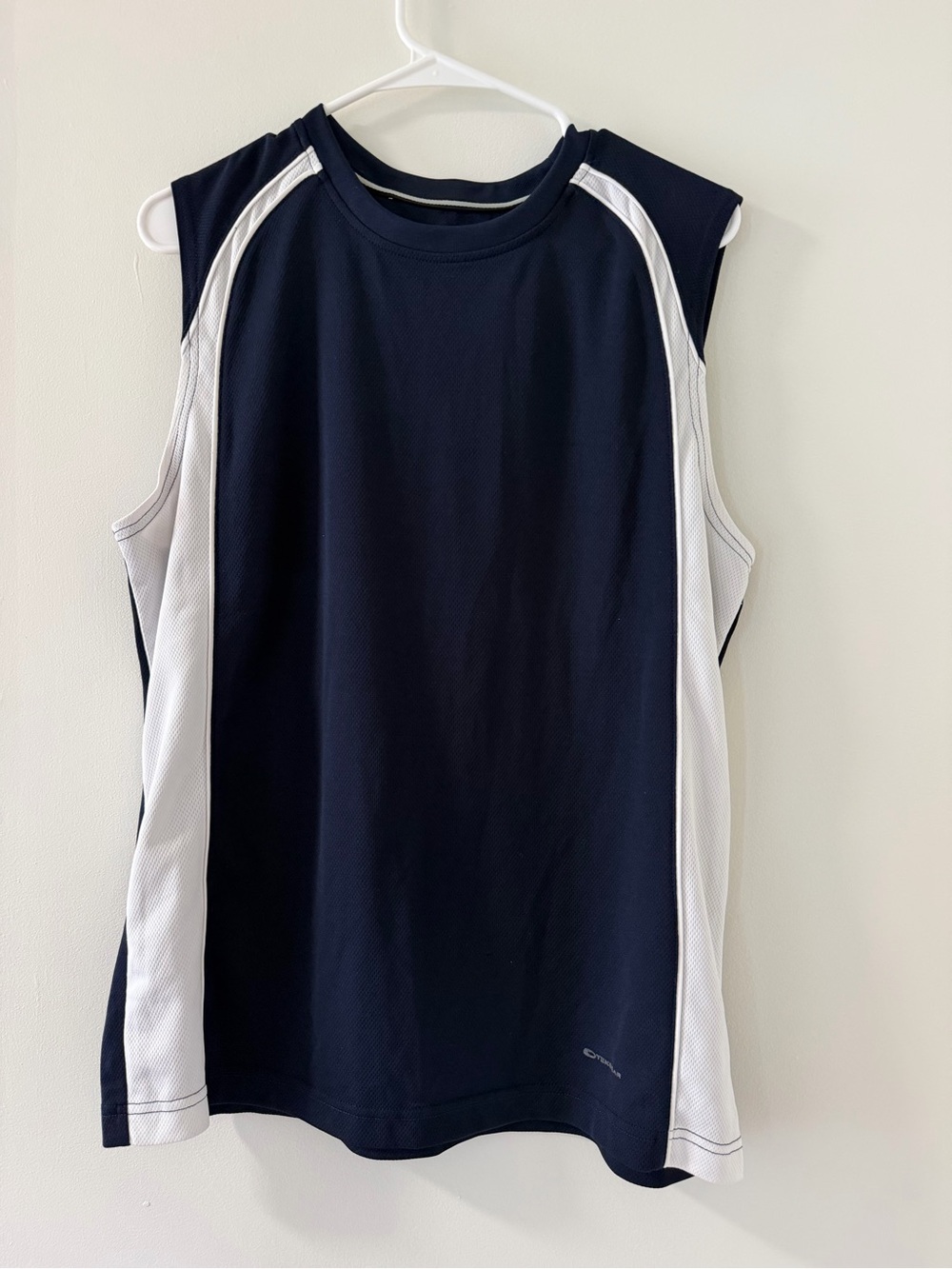 tek gear Navy and White Men's Athletic Tank Top